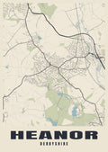 Street map poster of Heanor, Derbyshire