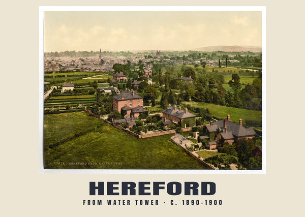From water tower, Hereford, c. 1890–1900 Heritage Print