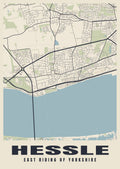 Street map poster of Hessle, East Riding of Yorkshire