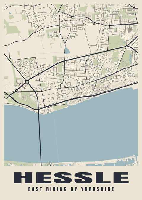 Hessle Street Map Poster