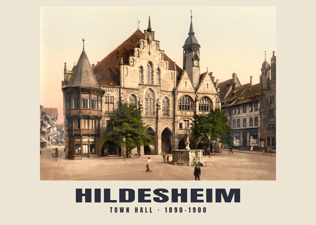 Town Hall, Hildesheim, 1890–1900 heritage photograph