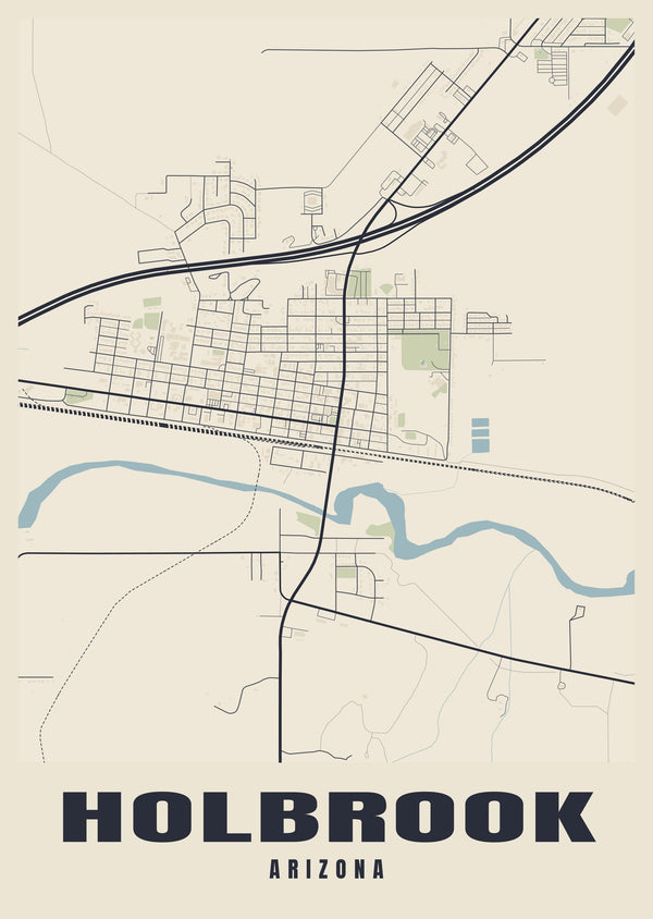 Holbrook Street Map Poster