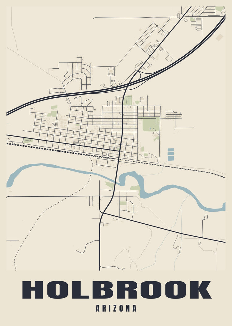 Holbrook Street Map Poster