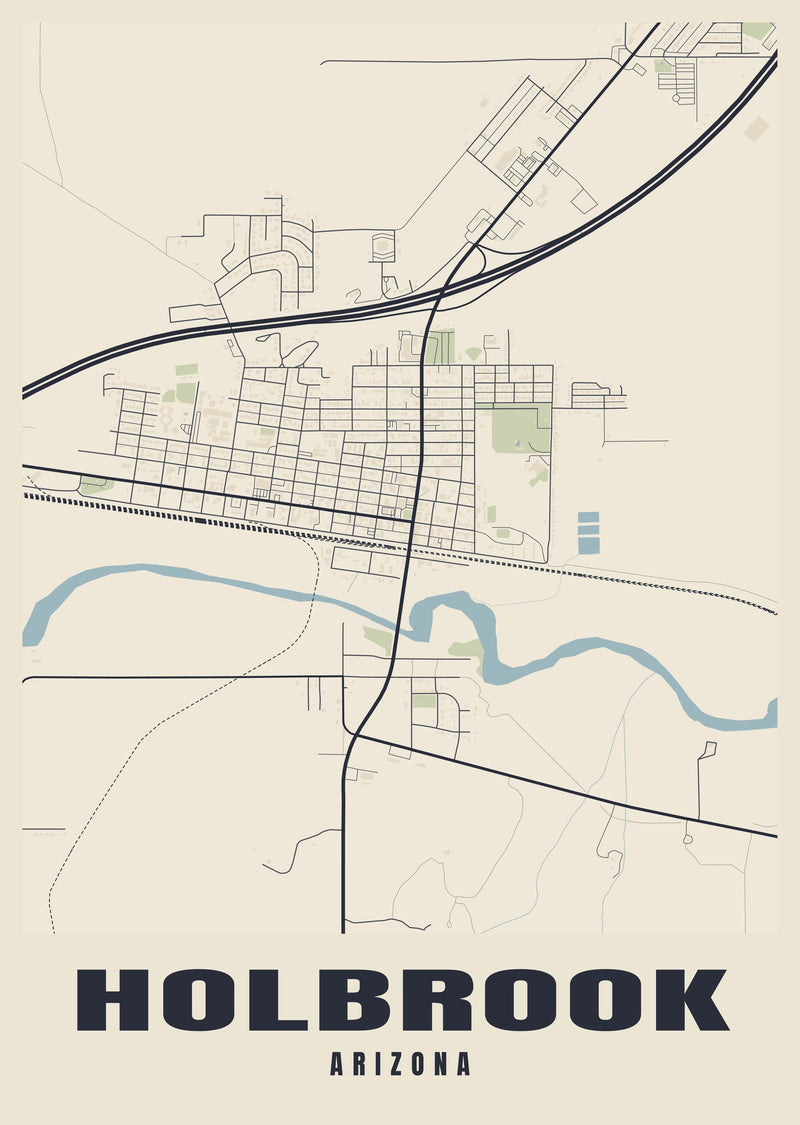 Holbrook Street Map Poster