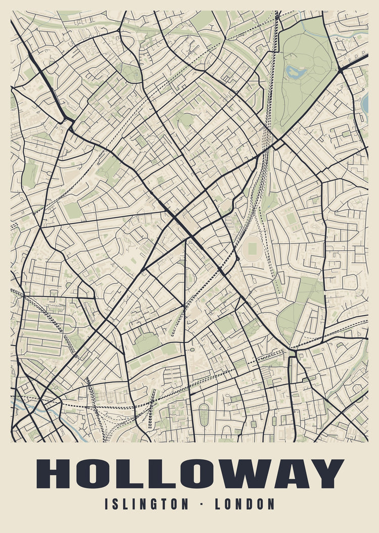 Holloway Heritage Street Map Poster