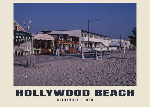 Boardwalk, Hollywood Beach, 1990 heritage photograph