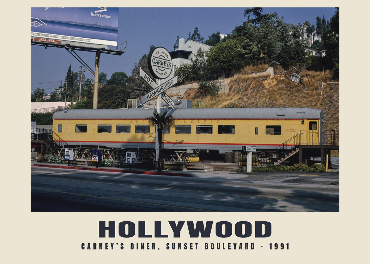 Carney’s Diner, Sunset Boulevard, Hollywood, California, 1991