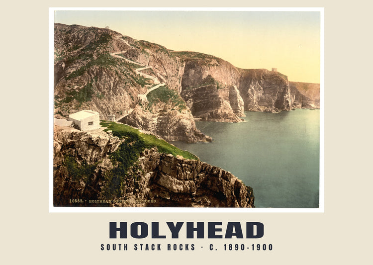 South Stack Rocks, Holyhead, c. 1890–1900 Heritage Print