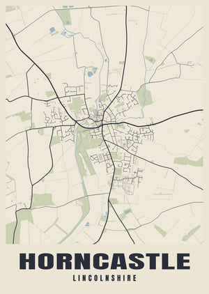 Horncastle Street Map Poster