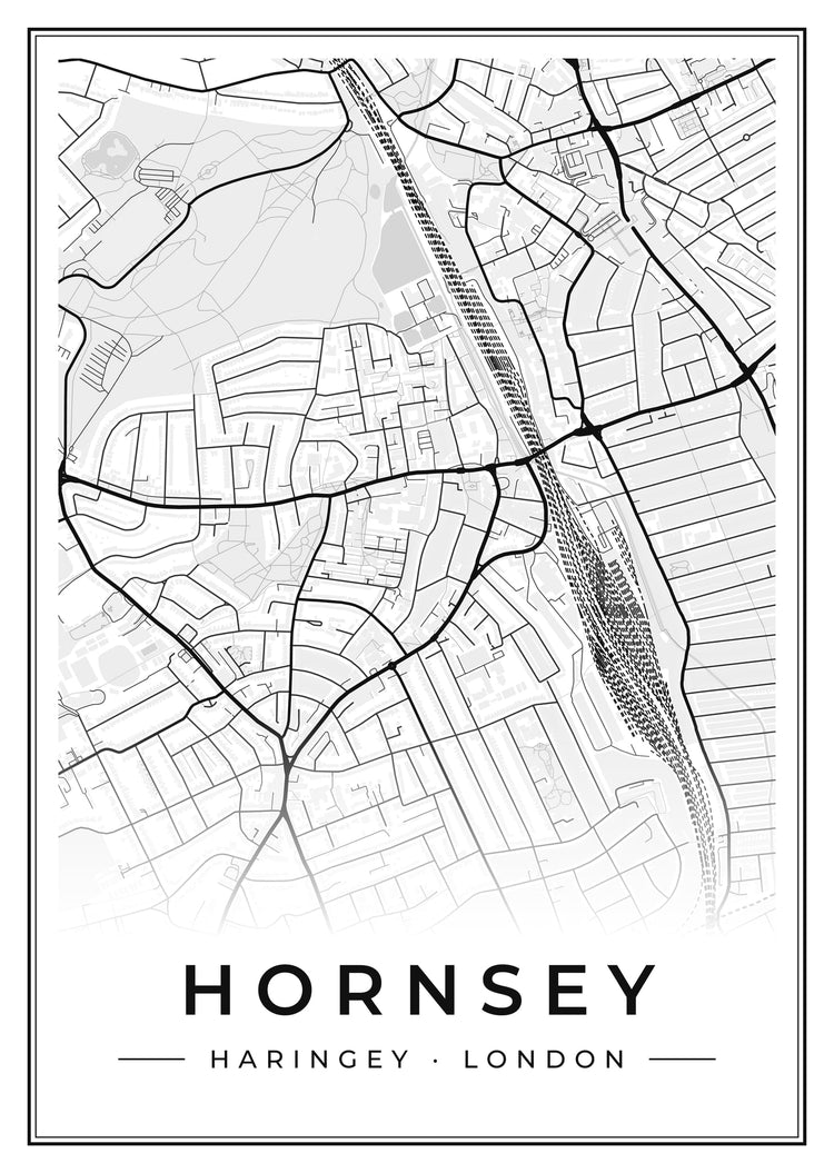 Hornsey Street Map Poster