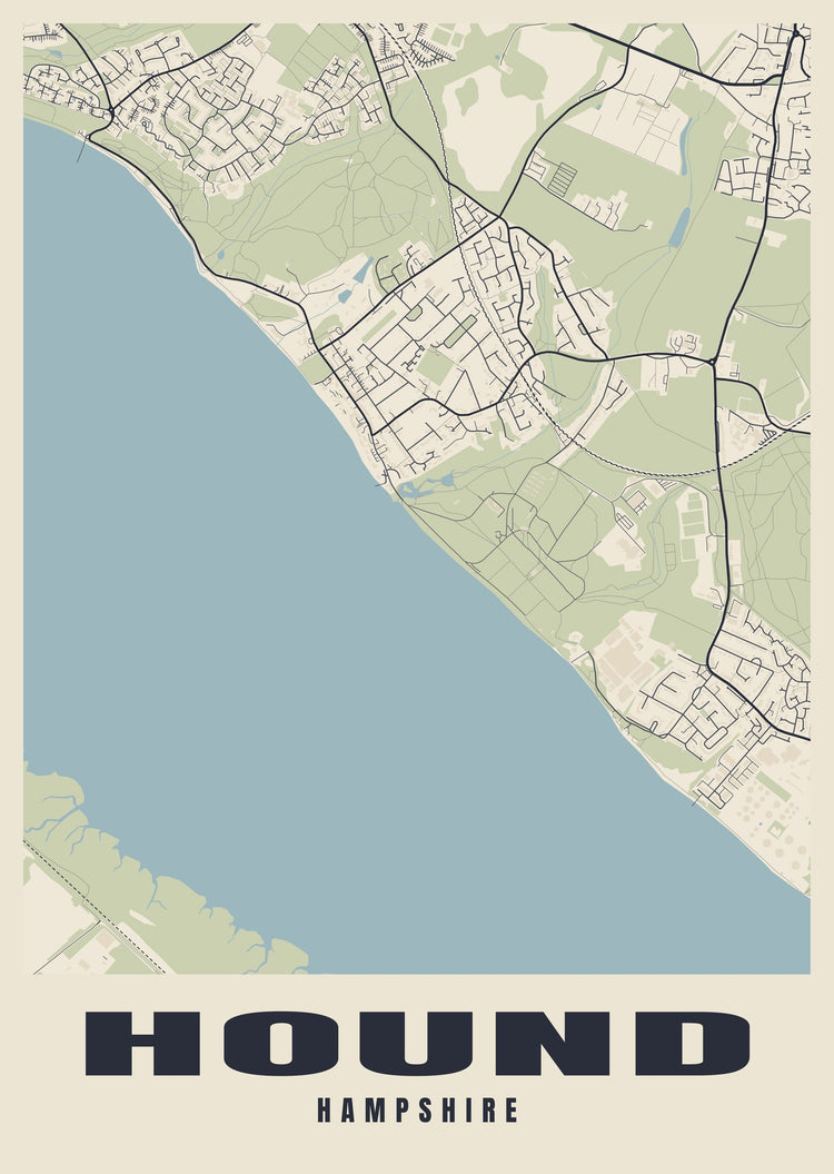 Hound Street Map Poster