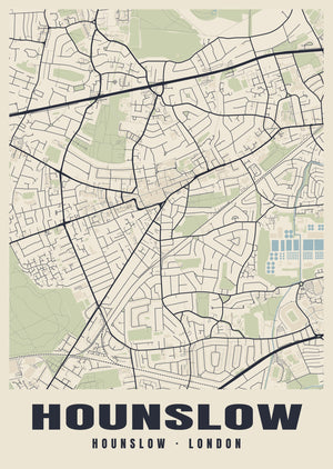 Hounslow Heritage Street Map Poster