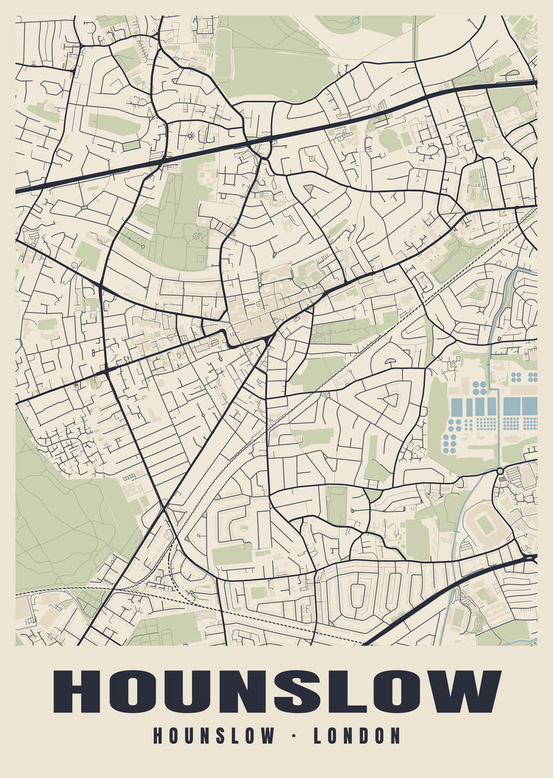 Hounslow Heritage Street Map Poster