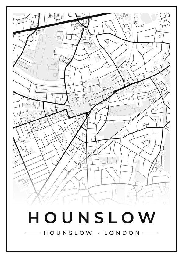 Hounslow Street Map Poster