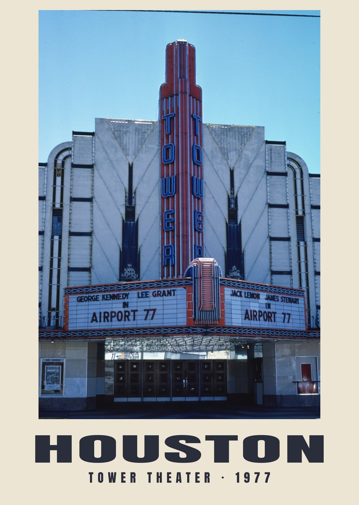 Tower Theater, Houston, 1977 — Historic photograph print