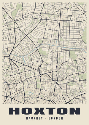 Hoxton Heritage Street Map Poster