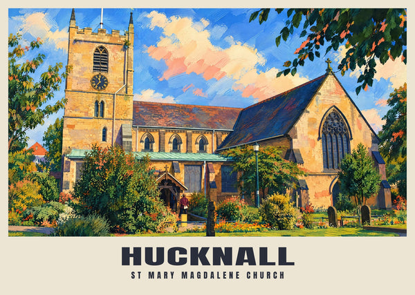 St Mary Magdalene Church, Hucknall Poster