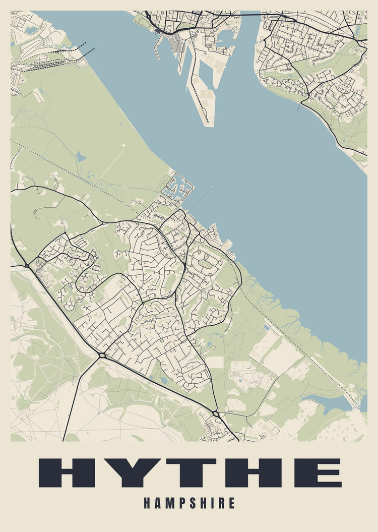 Hythe Street Map Poster