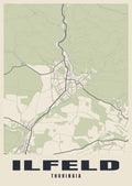 Street map poster of Ilfeld, Thuringia