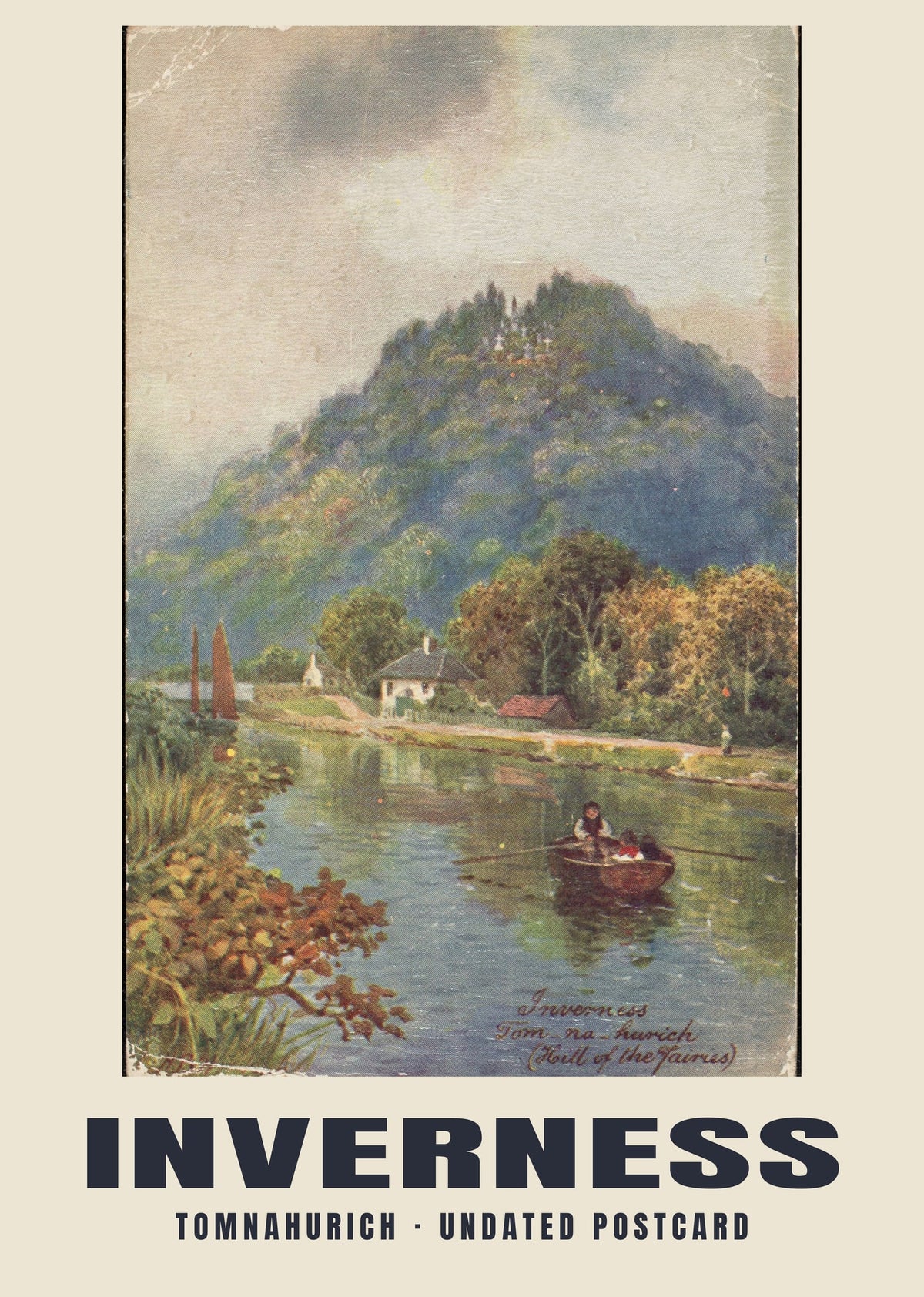 Tomnahurich, Inverness — Historic illustrated postcard print, 20th century