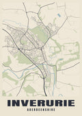 Street map poster of Inverurie, Aberdeenshire