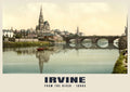 From the River, Irvine, 1890s heritage photograph