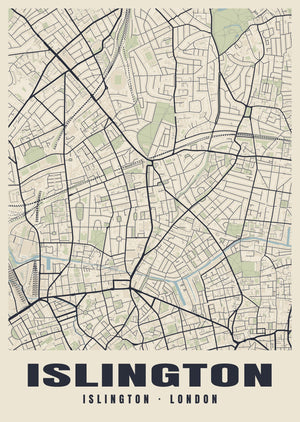 Islington Heritage Street Map Poster
