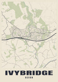 Street map poster of Ivybridge, Devon