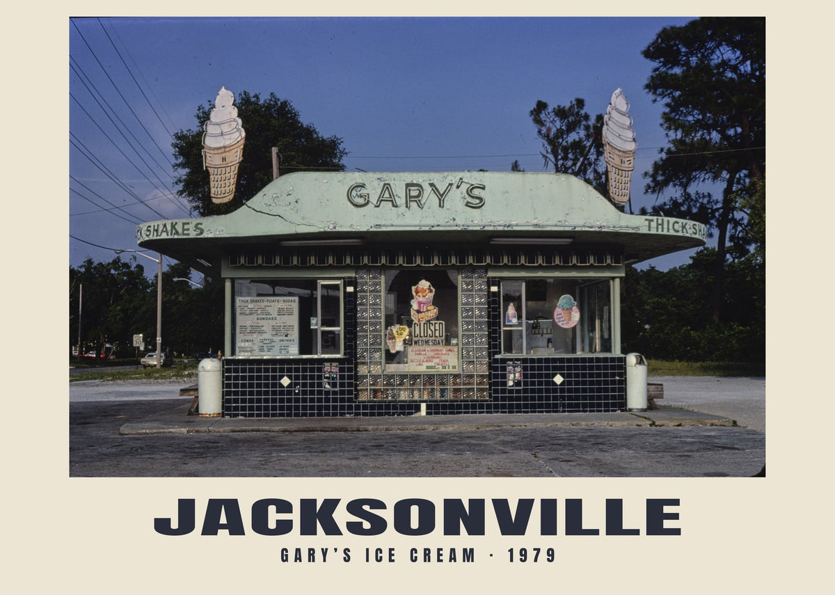 Gary’s Ice Cream, Jacksonville, 1979 heritage photograph