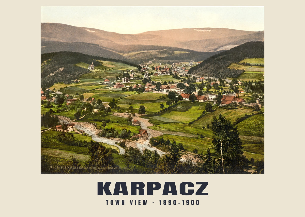 Town View, Karpacz, 1890–1900 heritage photograph