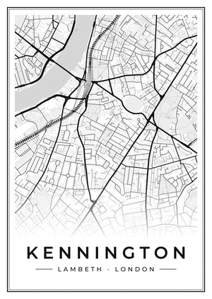 Kennington Street Map Poster