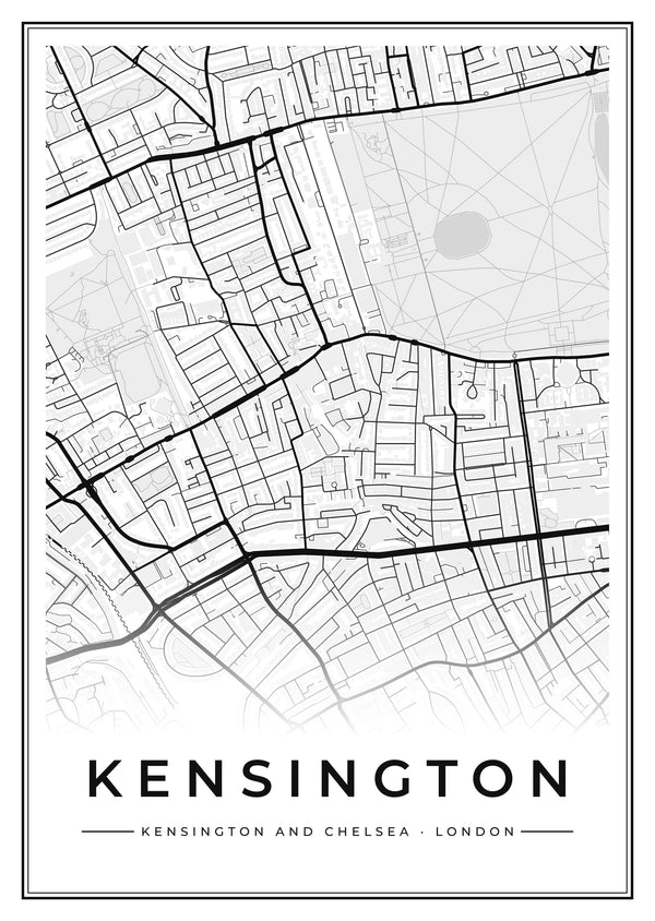 Kensington Street Map Poster