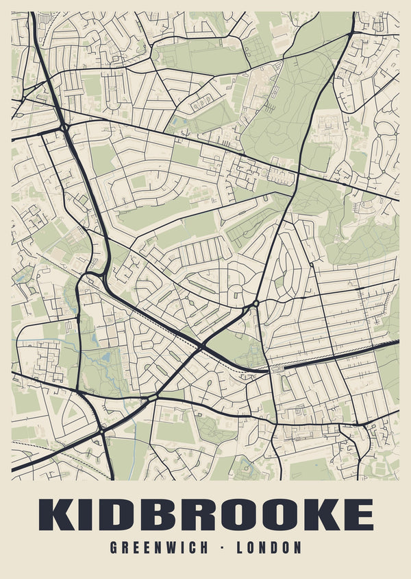 Kidbrooke Heritage Street Map Poster