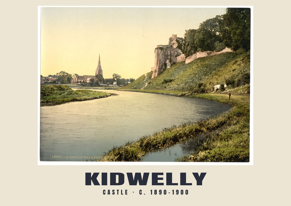 Castle, Kidwelly, c. 1890–1900 heritage photograph