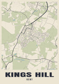 Street map poster of Kings Hill, Kent