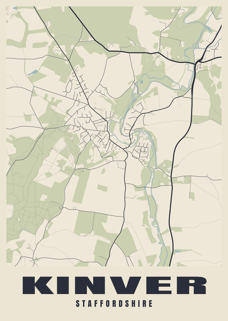 Kinver Street Map Poster