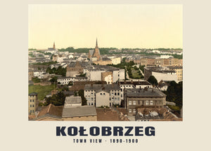 Town View, Kołobrzeg — 1890–1900 · Vintage photochrom print