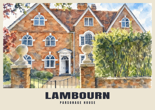 Parsonage House, Lambourn Poster