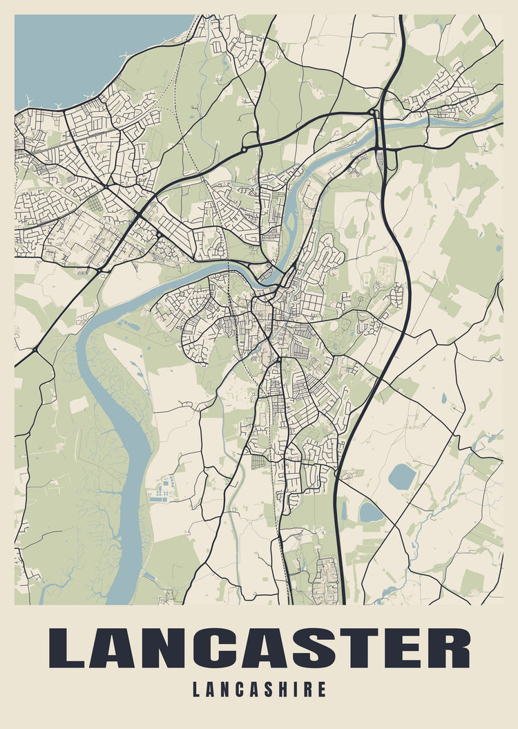 Lancaster Street Map Poster