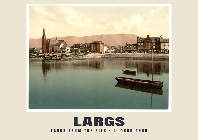 Largs from the pier, c. 1890–1900 Heritage Print