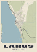 Street map poster of Largs, North Ayrshire