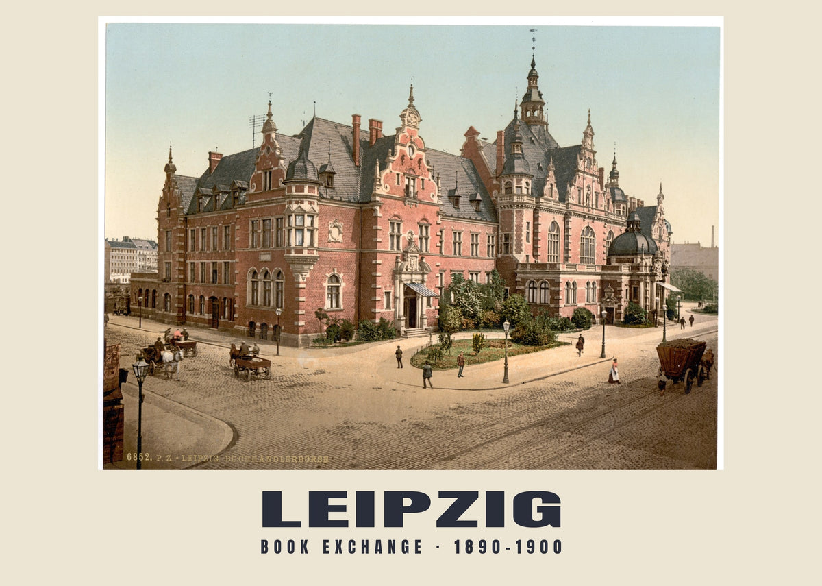Book Exchange, Leipzig, 1890–1900 heritage photograph