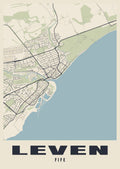 Street map poster of Leven, Fife