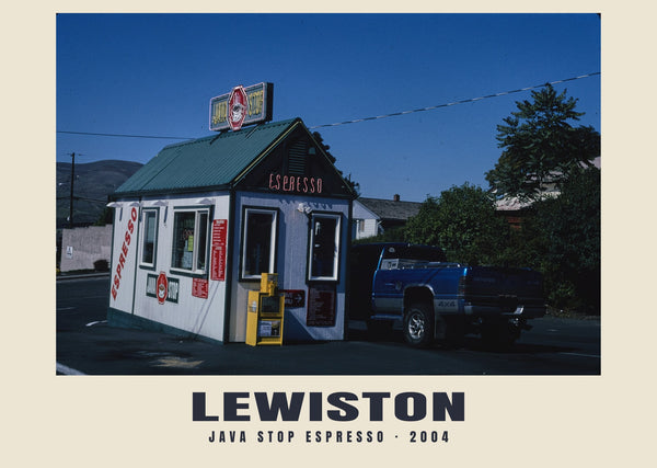 Java Stop Espresso, Lewiston, Idaho — 2004 · Historic photograph print