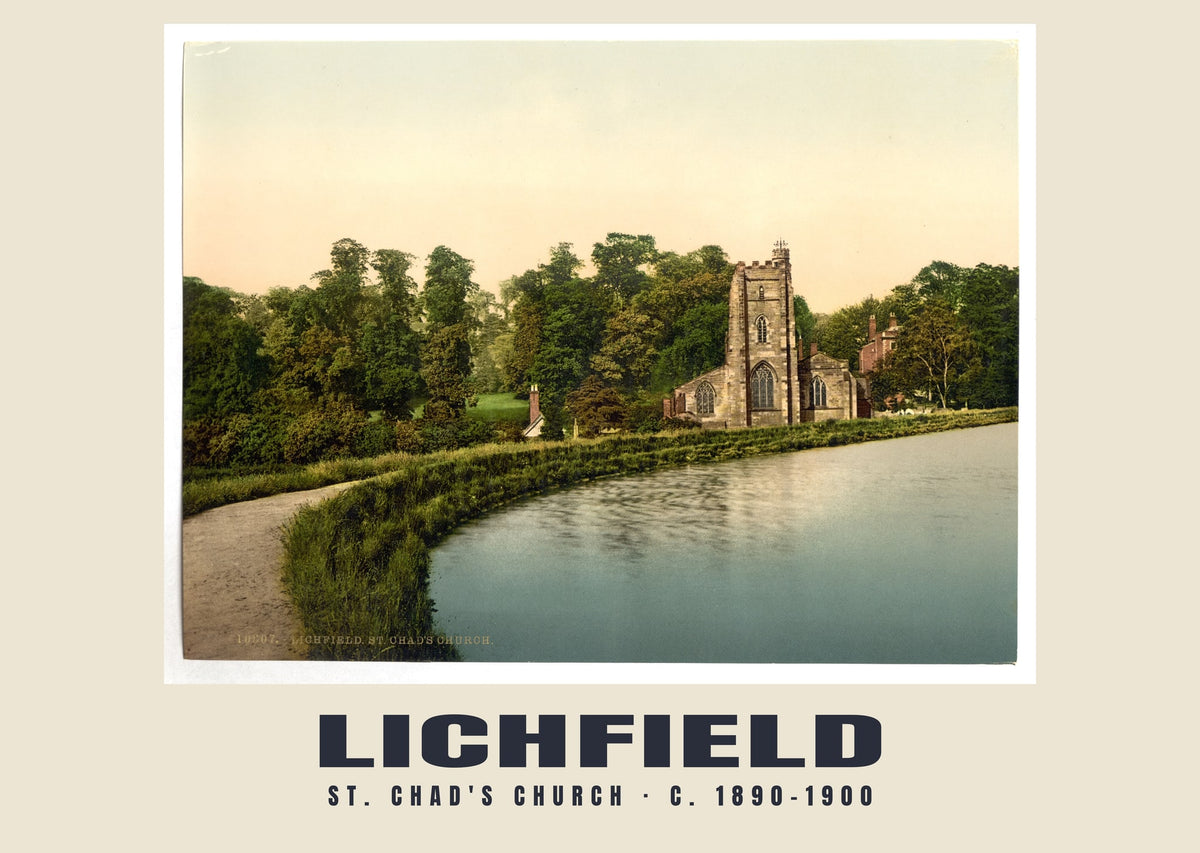 St. Chad's Church, Lichfield, c. 1890–1900 heritage photograph