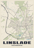 Street map poster of Linslade, Bedfordshire