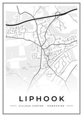 Street map poster of Liphook village centre, Hampshire