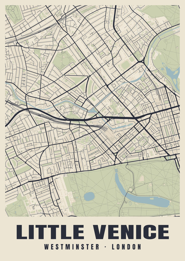 Little Venice Heritage Street Map Poster