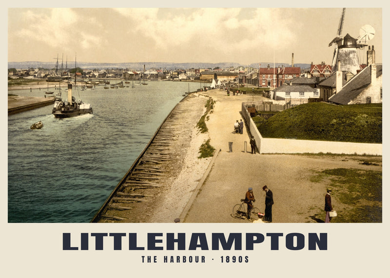 The Harbour, Littlehampton, c. 1890–1900 Heritage Print