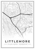 Street map poster of Littlemore village centre, Oxfordshire